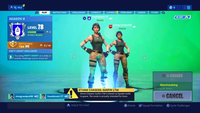 Fortnite/Solo Duo Squads/Zone wars смотреть онлайн