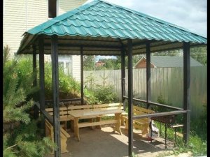 Беседка из профиля своими руками #1