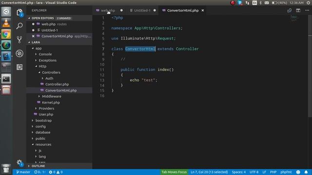 Laravel 5.7 tutorial - Html to Pdf file Converter смотреть онлайн
