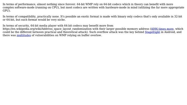 What is the difference between the 32-bit and 64-bit version of Windows Media Player? смотреть онлайн