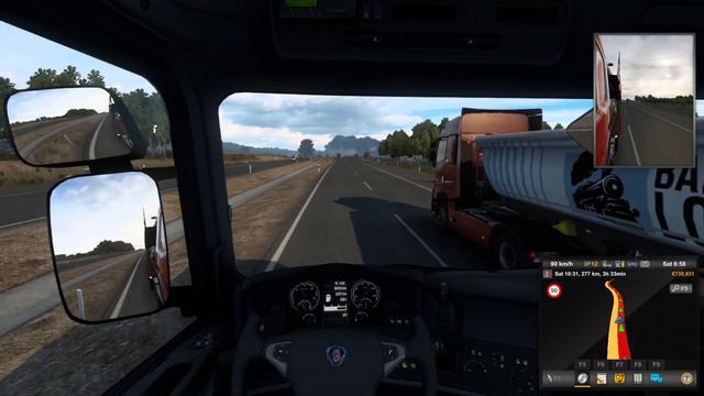 Euro Truck Simulator 2 Scania R360 Tarragona - Santander Cars Load смотреть онлайн