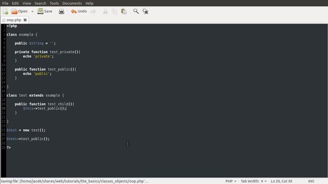 PHP Basics: Extending Classes смотреть онлайн