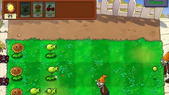 Прохождение игры Растения против Зомби: 1 - Знакомство с игрой! смотреть онлайн