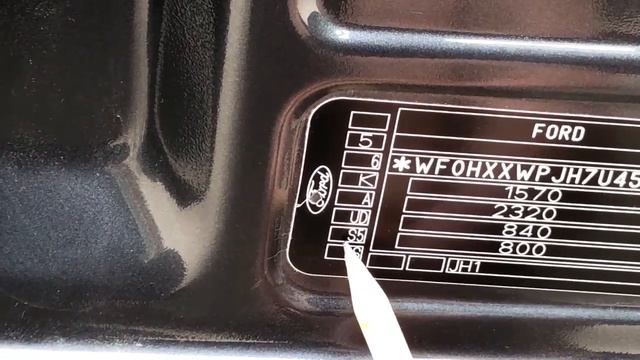 Ford Fiesta- Where to find the "colour code" ? смотреть онлайн