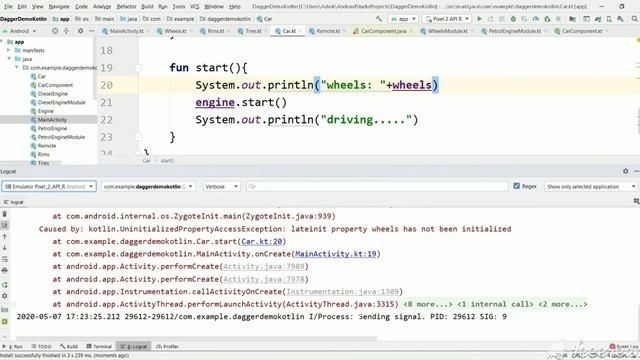 DAGGER Kotlin tutorial android part 6. FIELD INJECTION IN ANY CLASS. смотреть онлайн