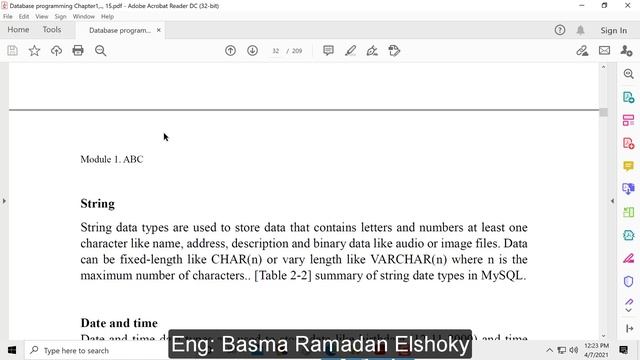 أنواع البيانات فى الماي سيكوال MySQL Data types in Arabic смотреть онлайн
