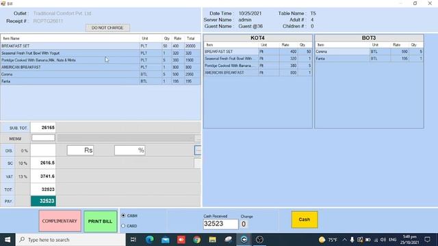 Restaurant Management System POS Billing Module смотреть онлайн