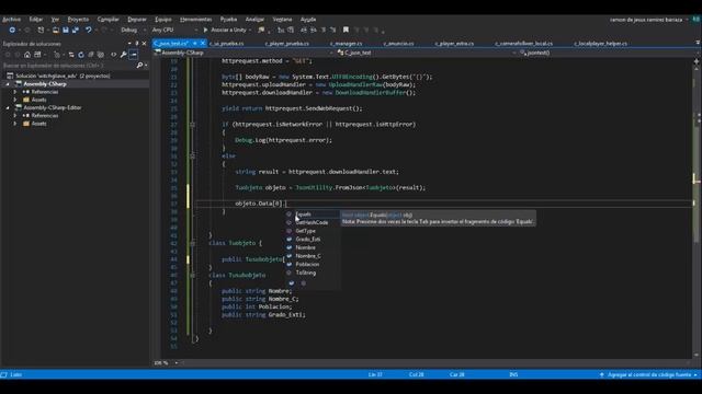 Tutorial basico- Desserializar json a objetos nativos en unity con juson utility смотреть онлайн