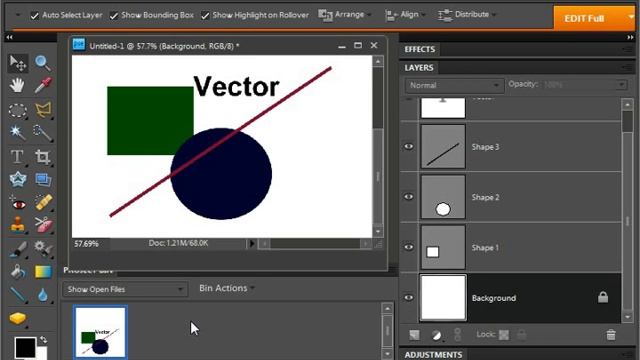 Photoshop Elements 9.0 Tutorial Raster vs. Vector Adobe Training Lesson 12.1 смотреть онлайн