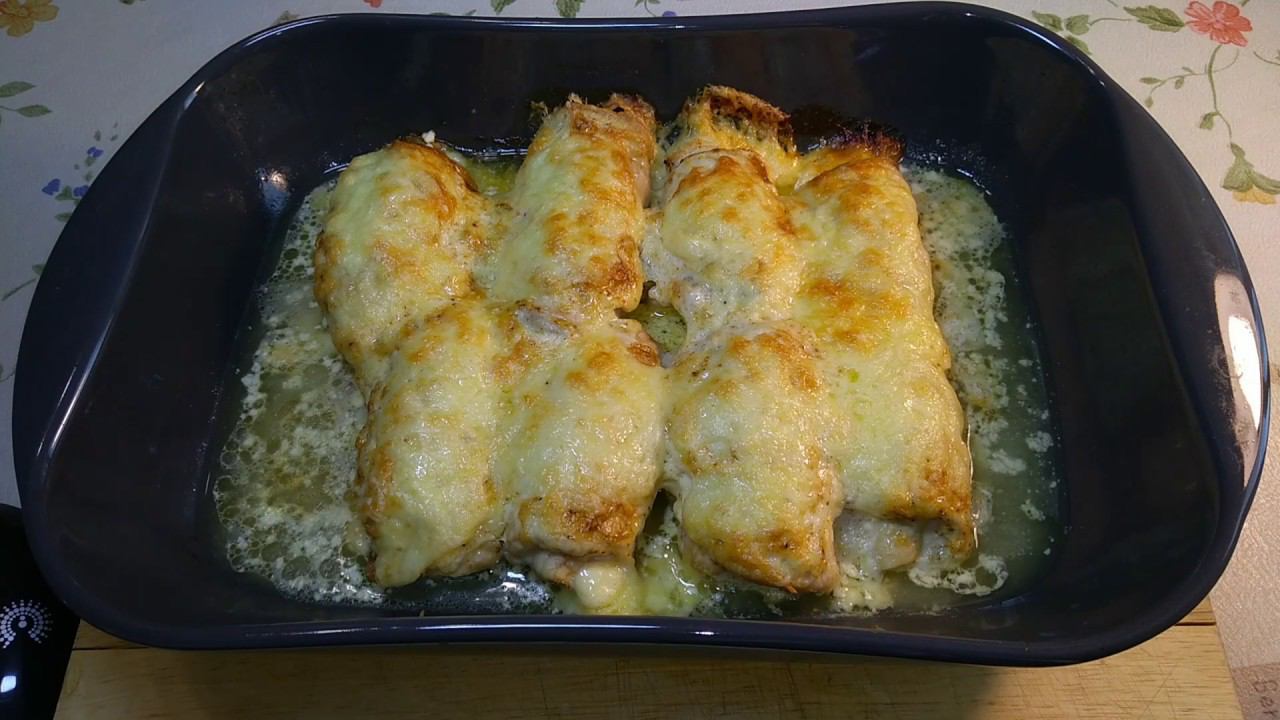 Куриные рулетики с сыром. смотреть онлайн