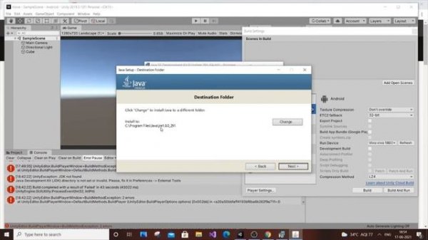 JDK directory is not set or invalid in Unity solved | Java Development kit not found