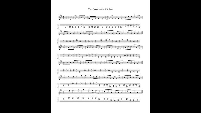 The Cook In The Kitchen REVISITED again - a 3-part jig in G Major tabbed and played by Aidan Crosse смотреть онлайн