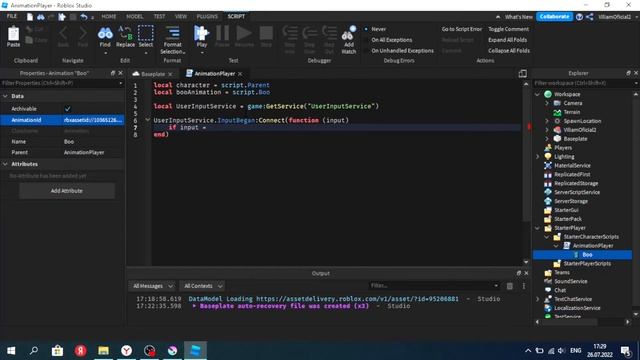 Как проиграть анимацию в Roblox Studio смотреть онлайн
