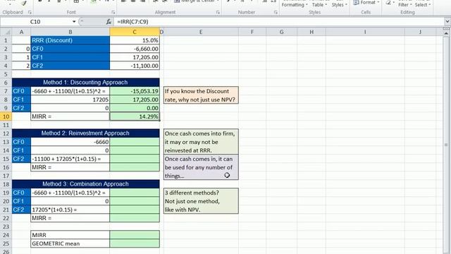 Excel Finance Class 76: Investment Criteria: MIRR - Modified Internal Rate of Return смотреть онлайн