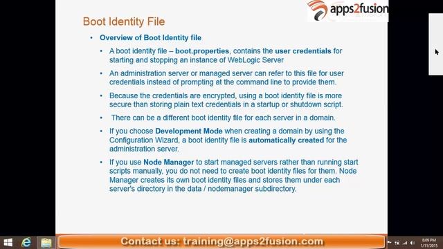 How to create Boot Identity File in Oracle Fusion MiddleWare смотреть онлайн