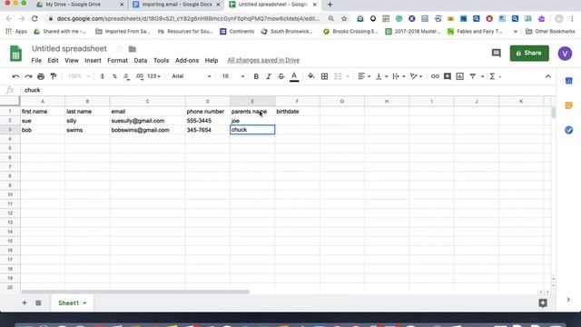 How to import contacts into Gmail by using a Google Spreadsheet смотреть онлайн