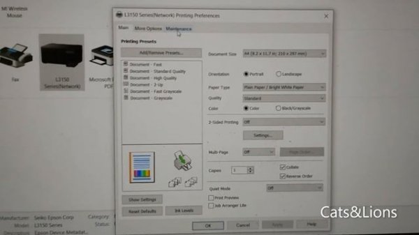 Epson Printer printing only Pink | How to fix and be able to print other colors