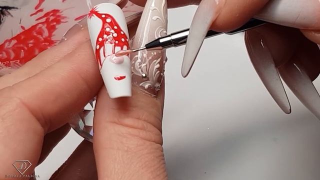 Christmas Nails. Christmas Nail Art. Christmas gnome nails. Xmas gonk nail art смотреть онлайн