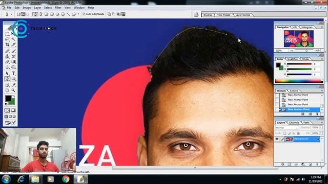Backgroun remove in photoshop 8.0| How to Remove Background From Any Photo|photoshop bangla|TechRoc смотреть онлайн