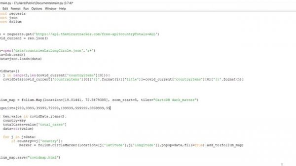 Creating COVID-19 Map with Python Easily