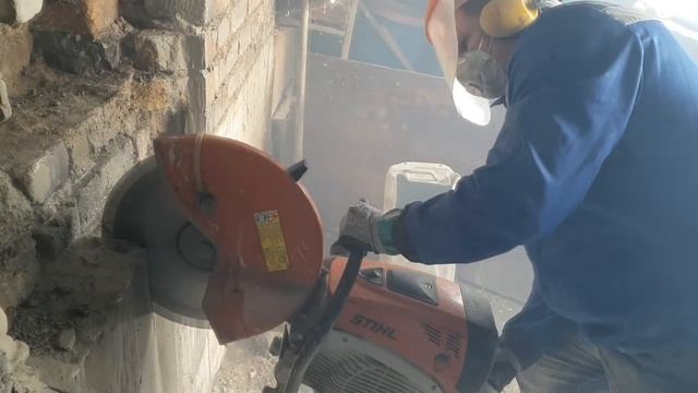 Shtil TS 800, алмазная резка бетона.