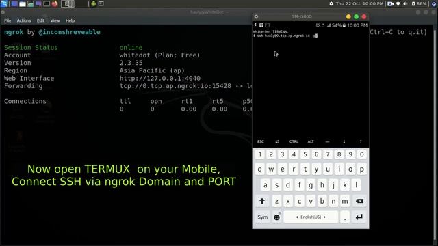 2.SSH over Internet For FREE !!! | Linux Remote | mobile HotSpot | setup | Ngrok | CLI | WAN смотреть онлайн