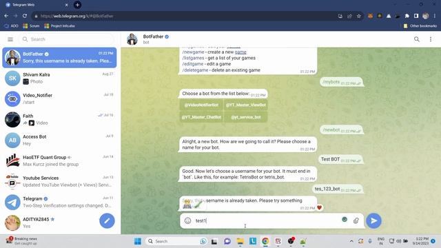 How to create a Telegram BOT смотреть онлайн