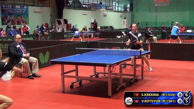 КРЕКИНА - КОЦЮР #RUSSIAN #Team #Championships #tabletennis #настольныйтеннис смотреть онлайн