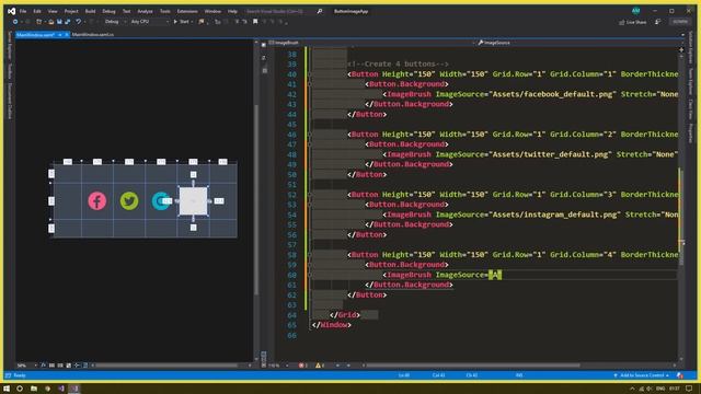 WPF - Change the Button Image on Mouse Over / Hover | UI Design | XAML | C# | Tutorial смотреть онлайн