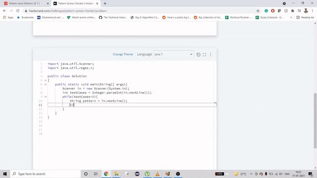HackerRank | Java | Pattern Syntax Checker | Certification | Gold Badge смотреть онлайн