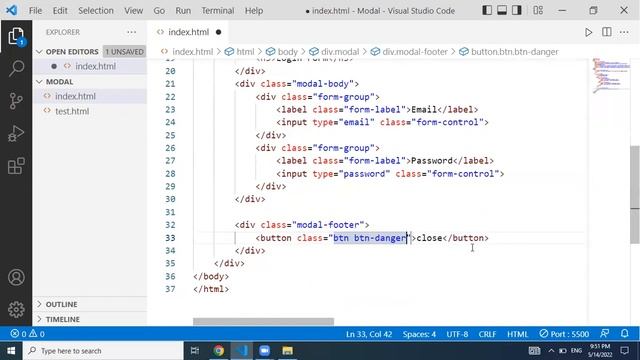 Popup Modal in bootstrap | Modal in bootstrap| popup in bootstrap | bootstrap tutorials in Telugu смотреть онлайн