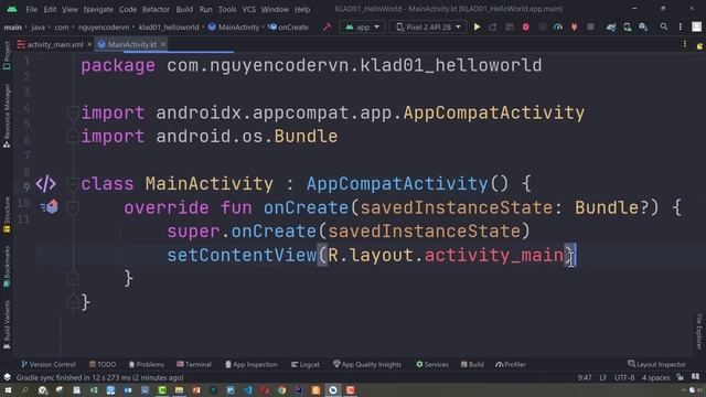 Kotlin Android P01 | Hello World | Kotlin Android смотреть онлайн