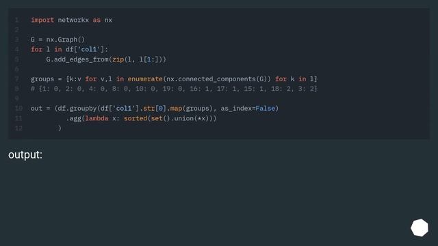 Merge lists in a dataframe column if they share a common value смотреть онлайн