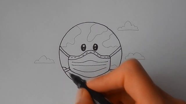 Как ПРОСТО нарисовать ПЛАНЕТУ ЗЕМЛЯ В МАСКЕ, Рисуем Просто/773/draw THE planet EARTH in a MASK смотреть онлайн