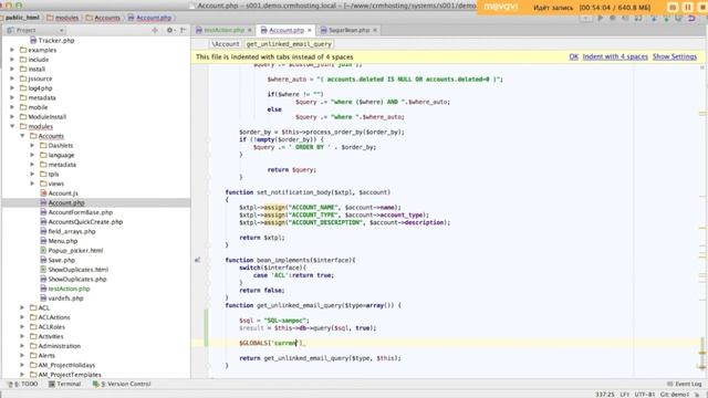 Работа с базой данных (SQL-запросы) в SugarCRM/SuiteCRM