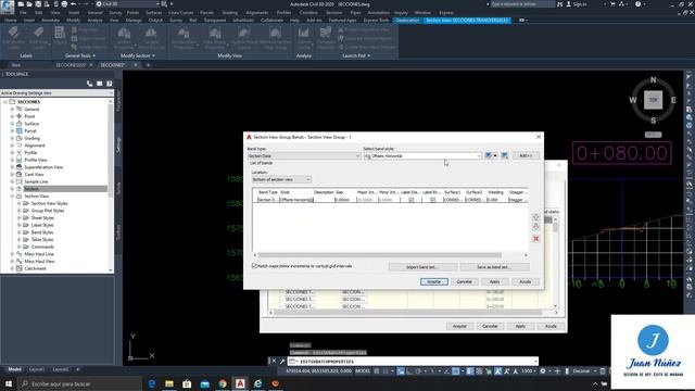 CURSO AUTOCAD CIVIL 3D 2020 - Cap 7: SECCIONES TRANSVERSALES Y TABLA EXPLANACIONES (crea de estilos смотреть онлайн
