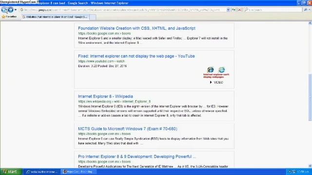 YouTube in IE8 смотреть онлайн