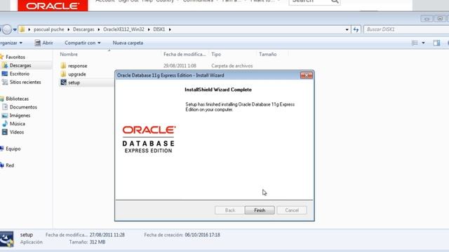 instalacion oracle 11g express edition смотреть онлайн