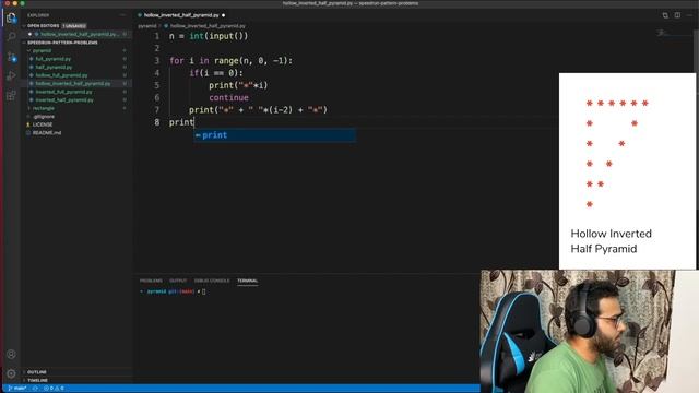 Speedrun Pattern Printing | Part 1 | Speedrun in Python 3 | Pyramid , Rectangle Pattern смотреть онлайн