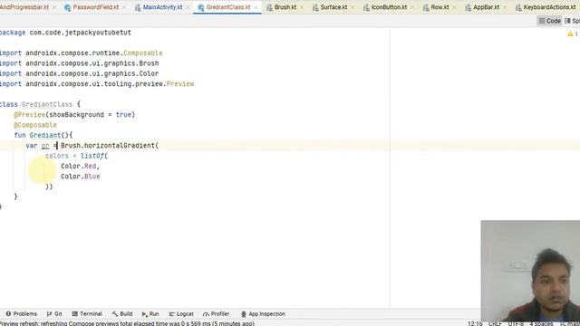 Jetpack Compose tutorial in Hindi #16 - Gradient Color смотреть онлайн
