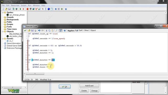 GameMaker Tutorial - Create a Count-up Clock or Timer смотреть онлайн