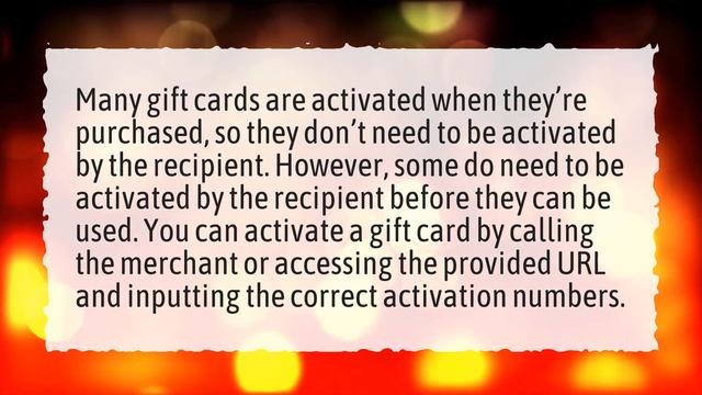 How do you activate a visa gift card? смотреть онлайн
