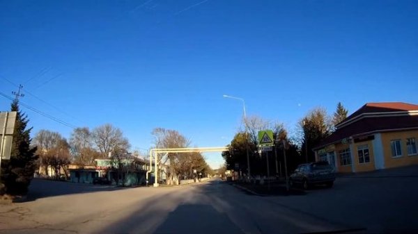 4К. Крым сегодня. Прогулка на машине по Белогорску. 4 Января 2023. Crimea. By car in Belogorsk.