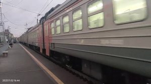 Электричка ЭД4М 0386 Спутник "РЭКС" на станции Сергиев Посад