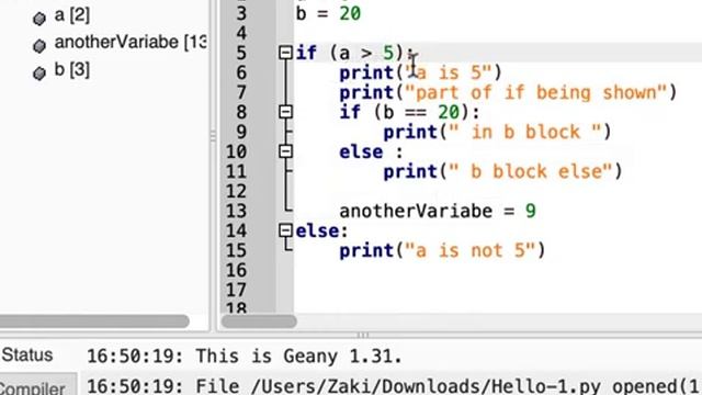 Python - If b Nesting смотреть онлайн