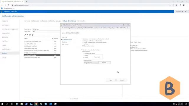 Exchange Server OWA Change Login from Domain\Username to Username смотреть онлайн