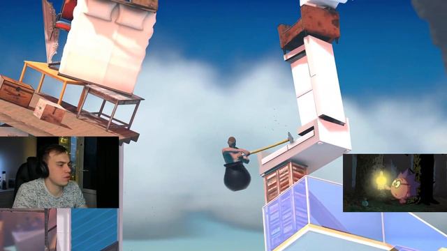 САСАВОТ СМОТРИТ СМЕШАРИКОВ И ИГРАЕТ В Getting Over It with Bennett Foddy | SASAVOT смотреть онлайн