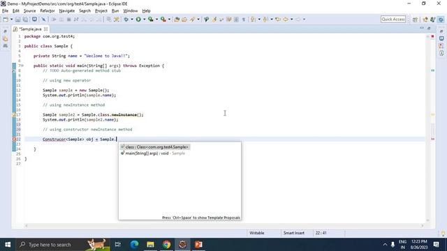 JAVA FAQ # 16 || How many ways to Create an Object in Java? смотреть онлайн