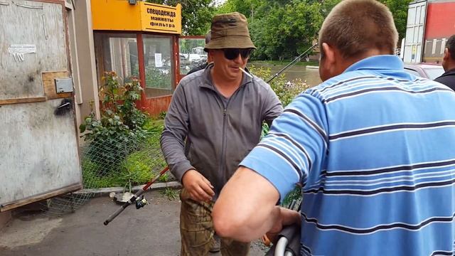 Азов,рыбалка в центре города. смотреть онлайн