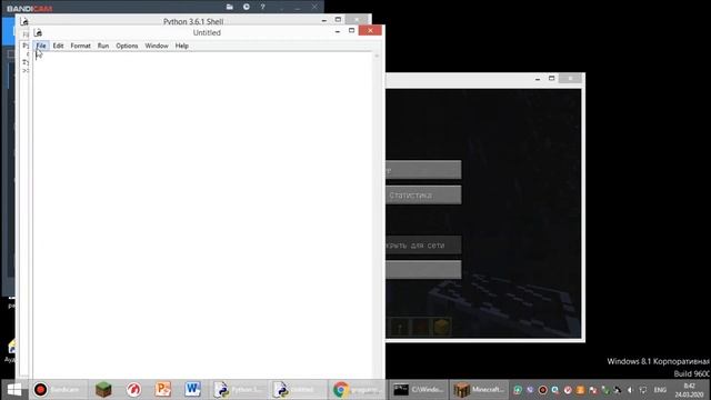 Анфитаминка или белочка пришла. Python в майнкрафт 3. смотреть онлайн